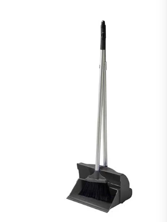 Fixtures Basic Lobby Dustpan Brush with Self Closing Lid