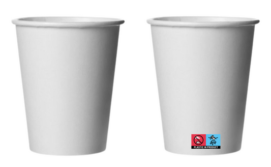 Belgravia 12oz Single Walled White Paper Cups 50's