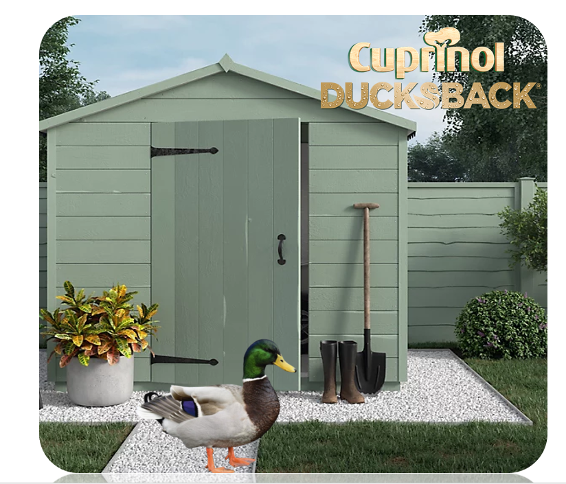 Cuprinol Ducksback Fence & Decking Stain | Delicate Pine | Non Slip | Water Repellent | 5 Litre