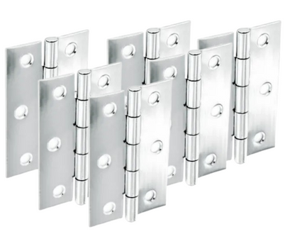 Securit Chrome Polished Butt Hinges 75mm(3") S4302