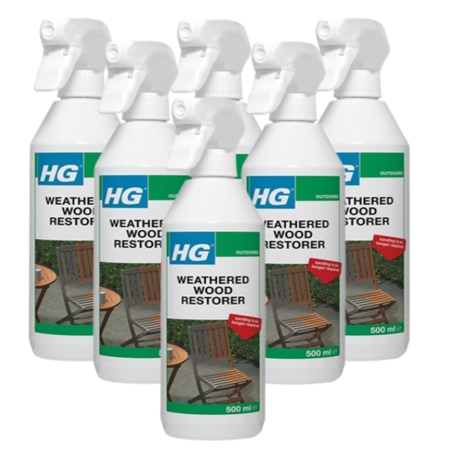 HG Weathered Wood Restorer |Cleans Maintains & Renovates Wood | 500ml