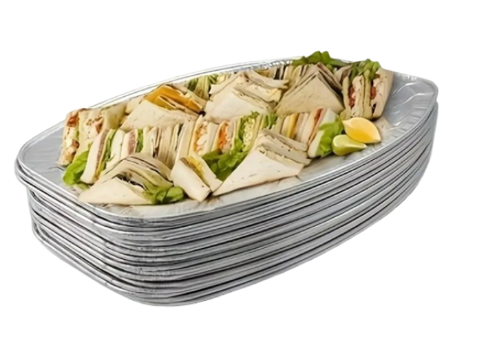 Kingfisher Aluminium Disposable Catering Serving Party Foil Platters 14" 20 Pack