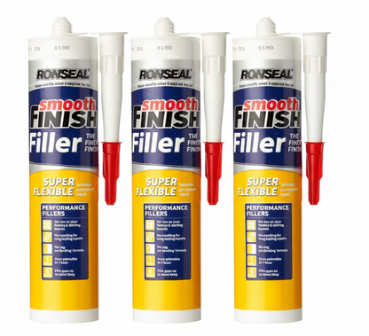 Ronseal 36560 Smooth Finish Super Flexible Filler Cartidge 300 Ml