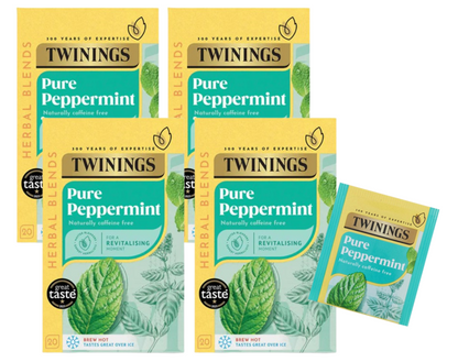 Twinings Pure Peppermint Herbal Infusion Enveloped Tea Bags (Pack of 20)