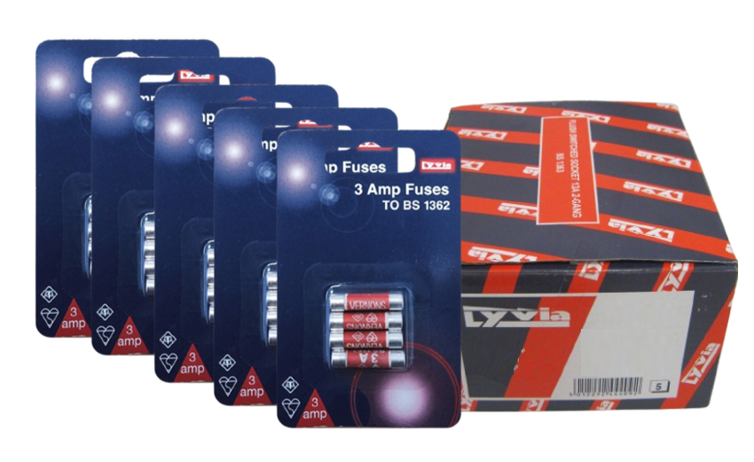 Lyvia 3 Amp Fuses Bs1362 Pack Of 4
