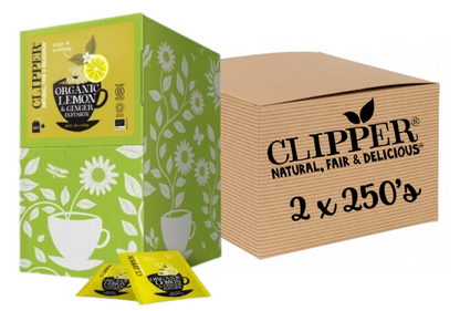 Clipper Organic Infusion Lemon & Ginger 250 Envelopes