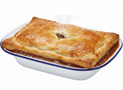 Falcon Enamel Oblong Pie Dish | &nbsp;Blue and White | 26cm