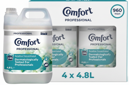 Comfort Professional Sensitive Fabric Softener Concentrated 4.8 Litre 240W