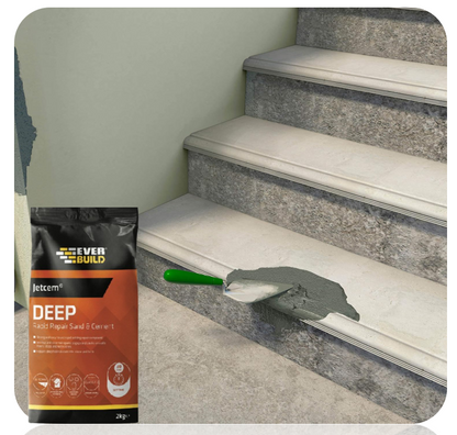 Everbuild Jetcem Deep Rapid Repair Sand & Cement 2Kg