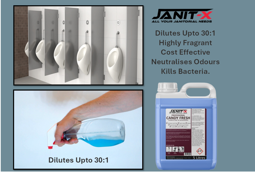 Janit-X Professional Candy Fresh Disinfectant &amp; Deodoriser 5L Concentrate upto 30:1