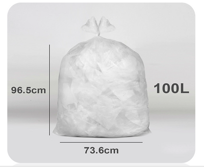 Ecobag 20 Clear Recycling/Refuse Sacks - Clear - 100L