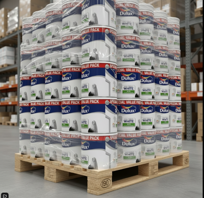 Dulux Silk Emulsion Paint 5L White | Walls & Ceilings | Wipable Finish