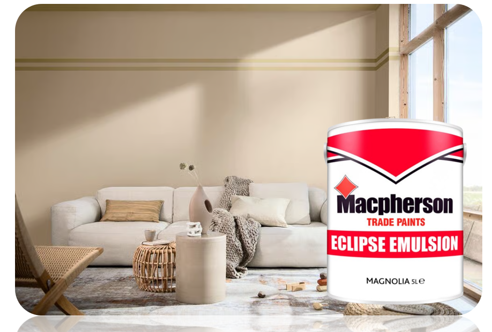 Macpherson Eclipse Emulsion Matt Paint Magnolia 5L