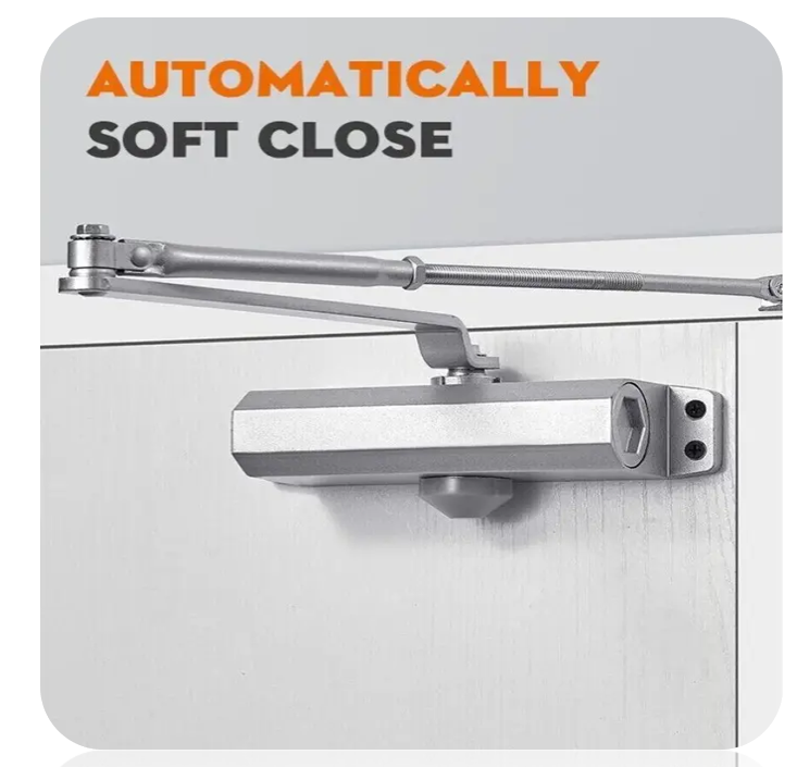 Securit Overhead Door Closer | Size 3 | Doors upto 60kg | Tested to BS EN1154