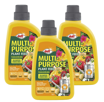 Doff Concentrated Multi-Purpose Feed 1 litre | Makes 300 Litre | Plants and Fruit