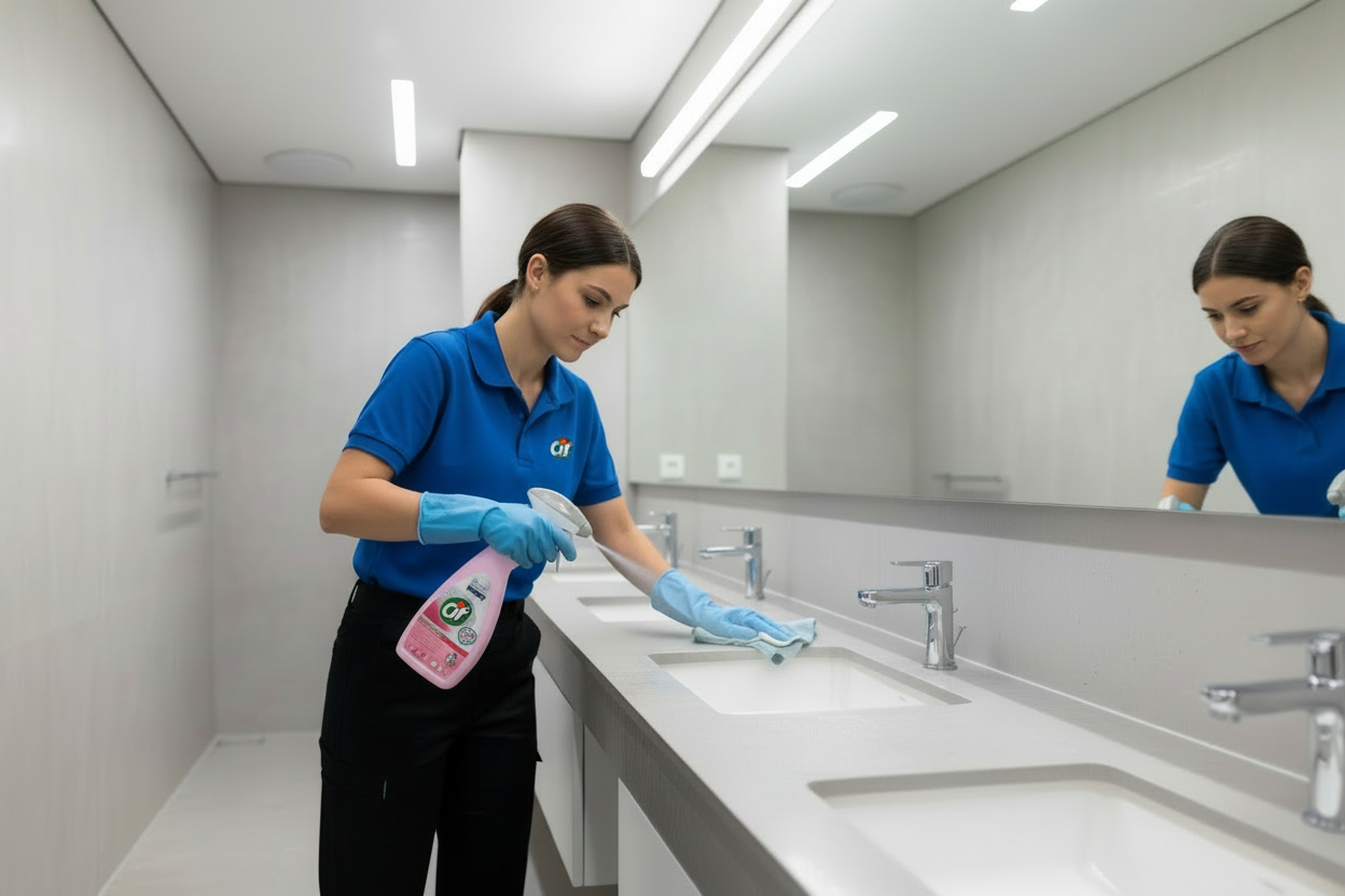 Cif Pro Formula 4-in-1 Washroom Cleaner & Disinfectant Ready To Use 750ml