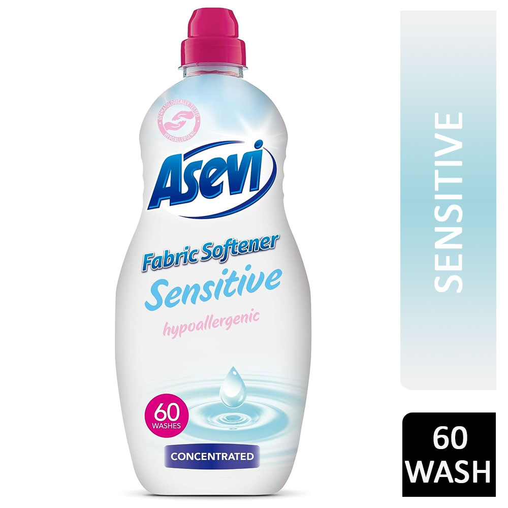 Asevi Fabric Conditioner & Softener Concentrate, 1380ML, 60W, Sensitive