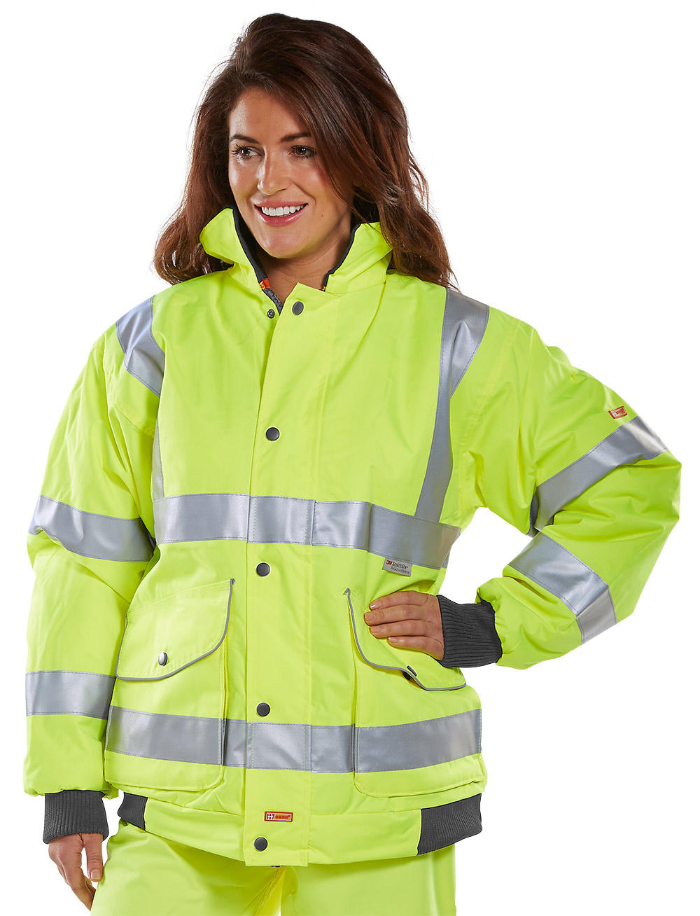 Beeswift Hi-Vis Yellow Medium Super Bomber Jacket