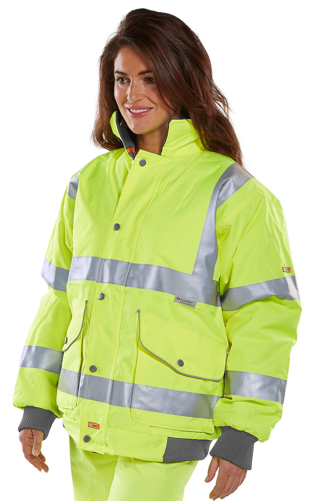 Beeswift Hi-Vis Yellow Medium Super Bomber Jacket