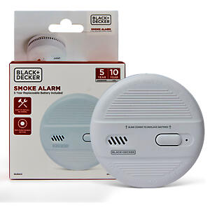 Black & Decker Smoke Alarm | 5 Year Replaceable Battery | Optical Sensor