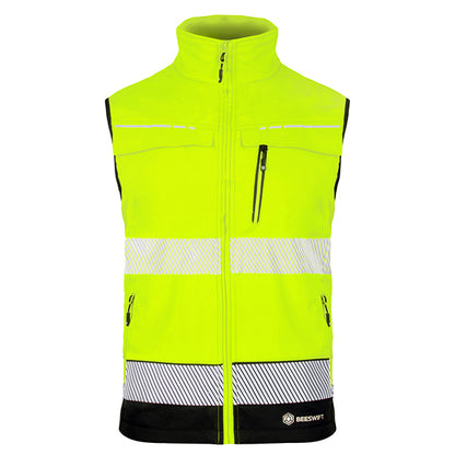 Beeswift Delta Hi-Vis Two Tone Yellow & Black Gilet ALL SIZES