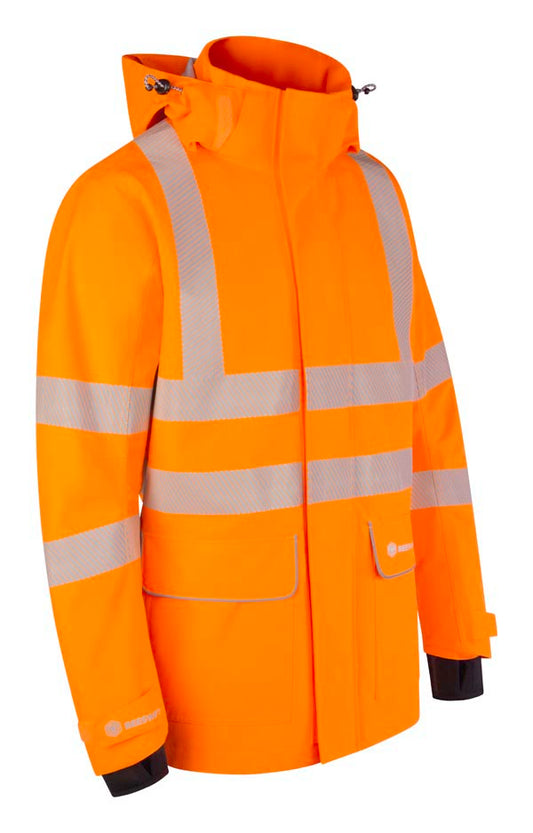 Beeswift Stormwear Mens Hi-Vis Jacket Orange ALL SIZES