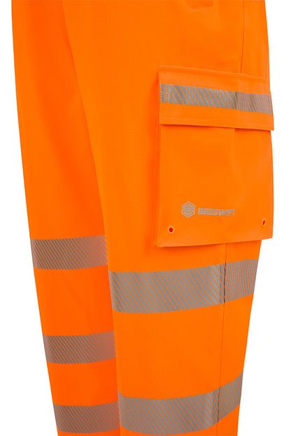 Beeswift Stormwear Mens Hi-Vis Overtrouser Orange ALL SIZES