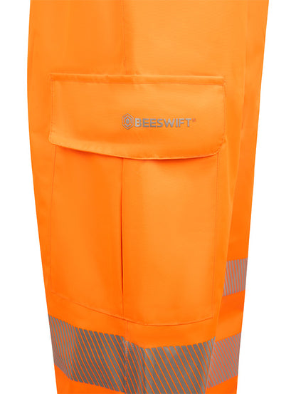 Beeswift Stormwear Womens Hi-Vis Overtrouser Orange ALL SIZES