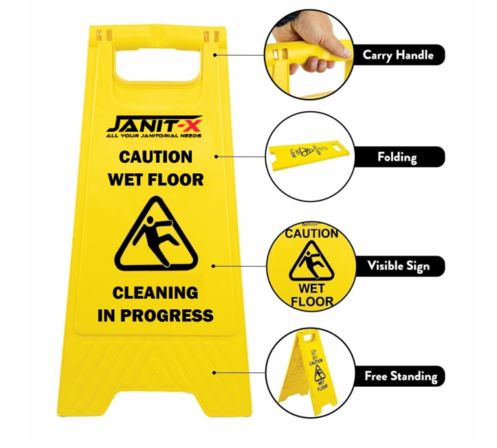 Janit-X Yellow A Frame Wet Floor Sign