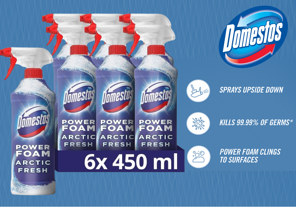 Domestos Power Foam Arctic Fresh 450ml