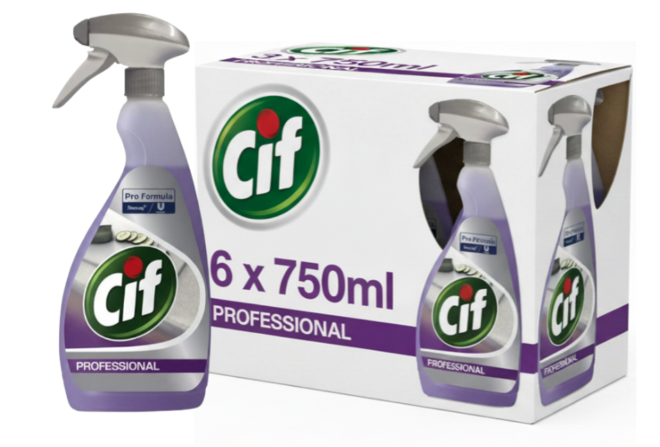 Cif Pro-Formula 2in1 Kitchen Cleaner Disinfectant Spray 750ml