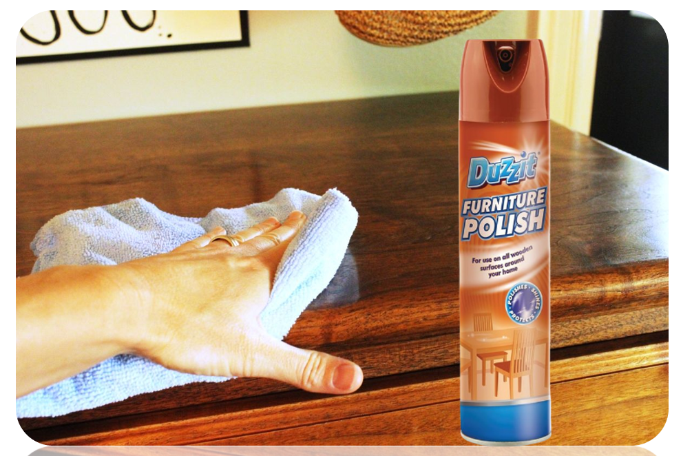 Duzzit Furniture Polish  | Everyday use on most Hard Surfaces | 300ml Aerosol Spray