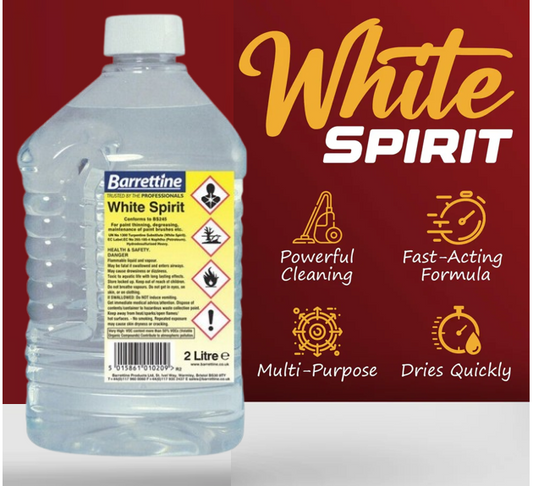 Barrettine White Spirit (2 Litre) Premium Quality Paint Solvent