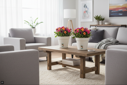 Elho Green Basics Grow Pot 13cm COTTON WHITE