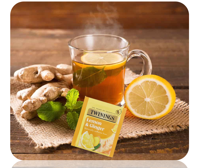 Twinings Lemon and Ginger Fruit Infusion Tea Bags (Pack of 20) F09613