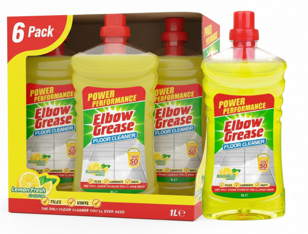 Elbow Grease Concentrated Floor Cleaner | Wood and Laminate | Lemon |  1 x 1L