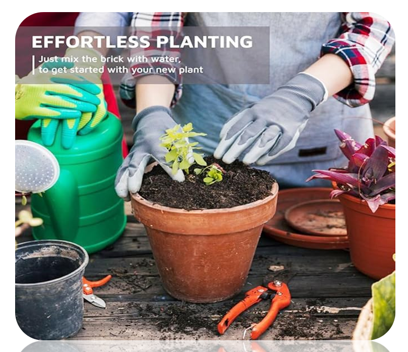 5kg Coir Potting Mix Brick | Expands to 75 Litre of 100% Natural Compost