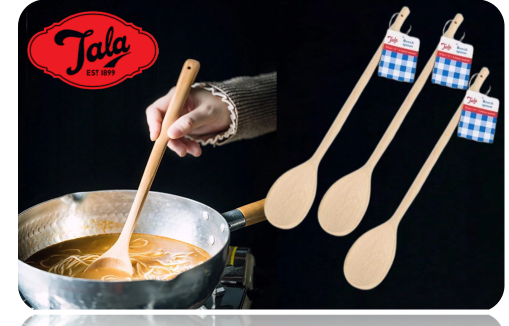 Tala Large Wooden Waxed Finished Spoon 35.5 cm