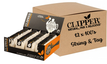 Clipper Fairtrade Everyday String & Tag Catering Tea Bags(100)