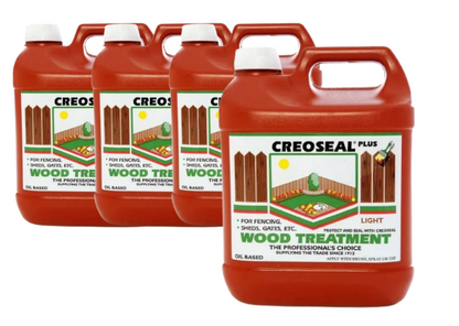 CREOSEAL GOLDEN LIGHT BROWN Oil Based Fence Timber Paint Creocote 4L
