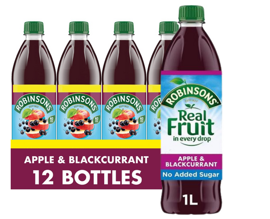 Robinsons (No Added Sugar) Apple & Blackcurrant 1litre