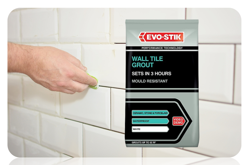 Evo Stik Wall Tile Grout Mould Resistant White 500G