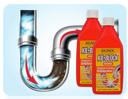 Kilrock Kil-Block Plughole and Drain Unblocker 500ml