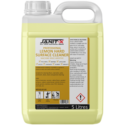 Janit-X Professional Hard Surface Lemon All Purpose Cleaner 5L Concentrate