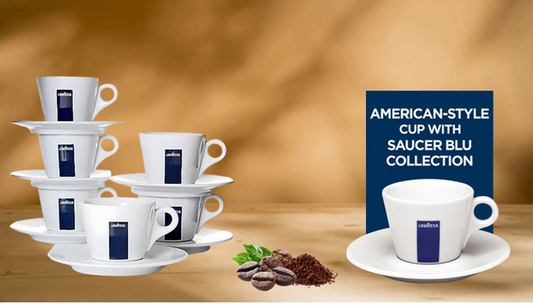 Lavazza Branded Americano Cup and Saucer set.