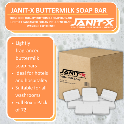 Janit-X Buttermilk Soap 70g Bars 12's