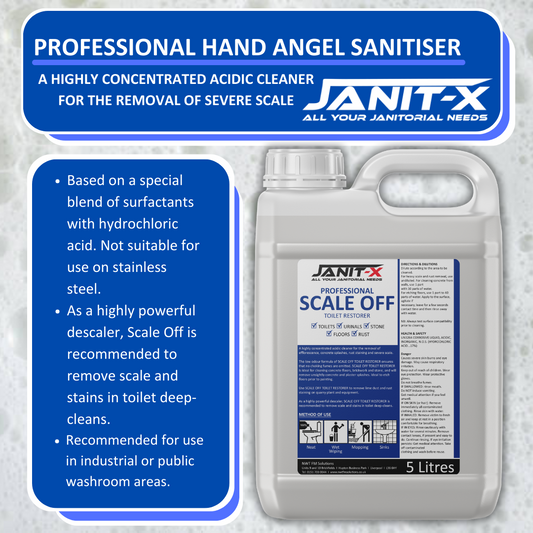 Janit-X Scale Off Toilet &amp; Urinal Restorer 5 litre Concentrate