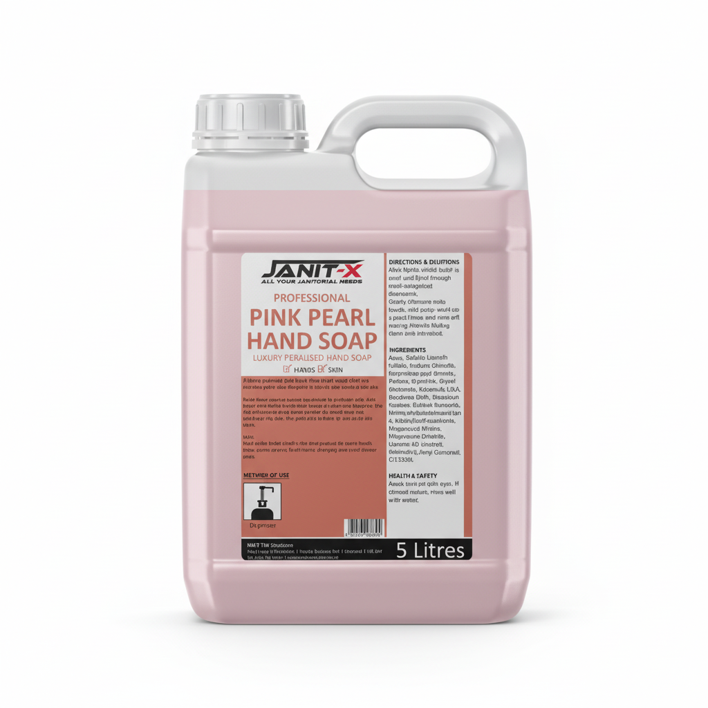 Janit-X Professional Luxury Pink Pearlised Hand Soap 5L Refill  Bottle