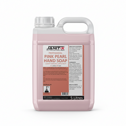 Janit-X Professional Luxury Pink Pearlised Hand Soap 5L Refill  Bottle