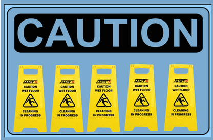 Janit-X Yellow A Frame Wet Floor Sign